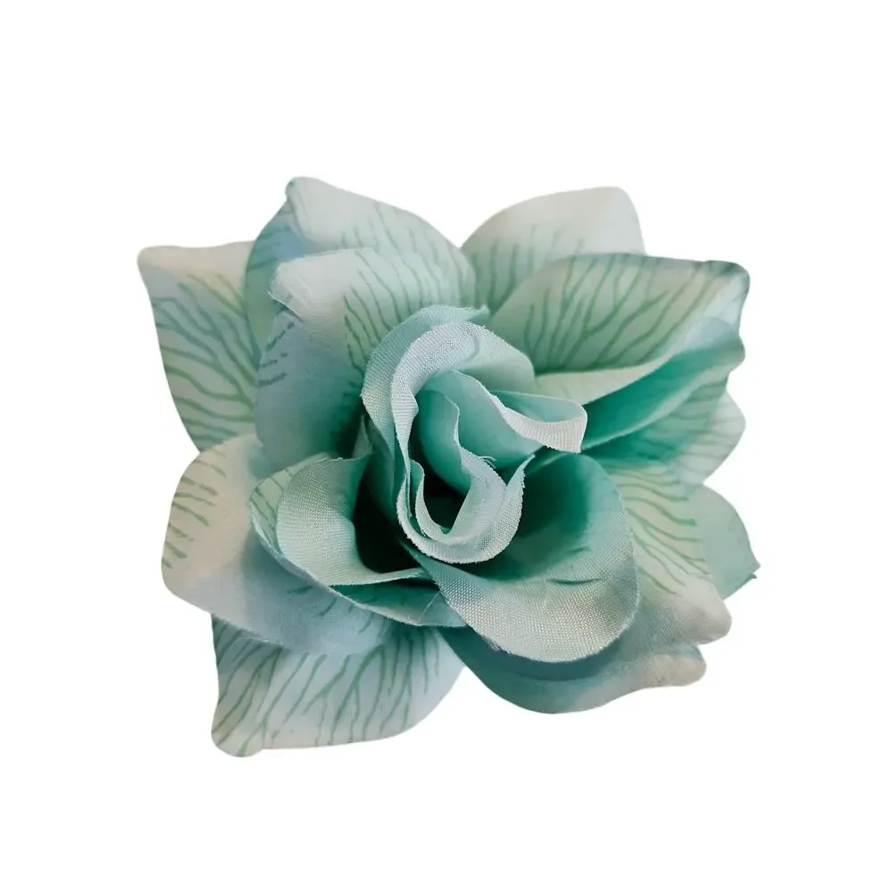 Aqua Artificial Silk Rose Flower Heads Wedding Craft 4